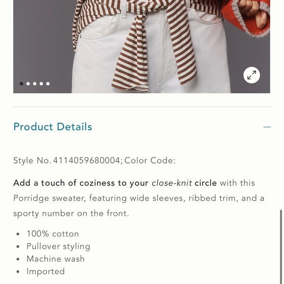 Porridge Wide-Sleeve Graphic Numbers Sweater - Picture 3 of 11